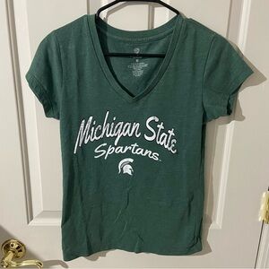 Colosseum Women's Green Michigan State Spartans Tee